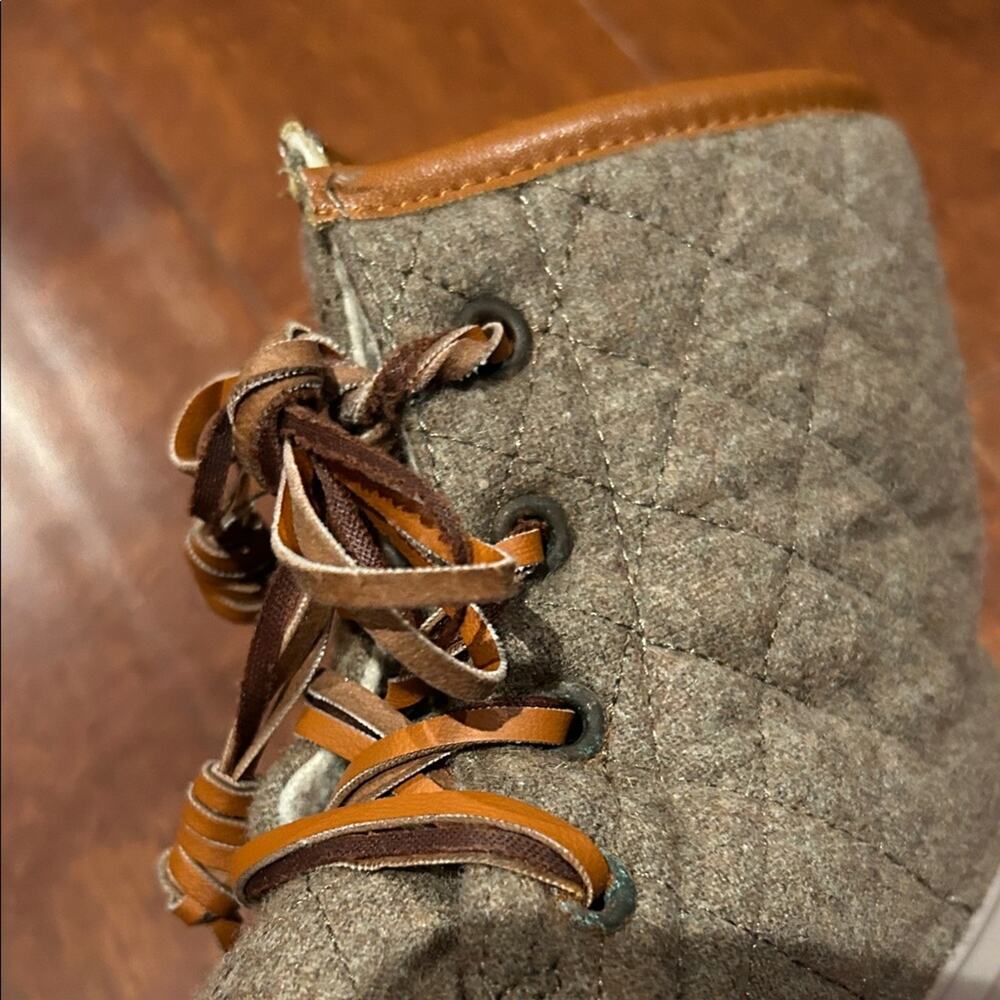 Seven7 Taupe Wool Goose Boot Women's Quilted Duck Boots, Size 11 - Picture 8 of 16